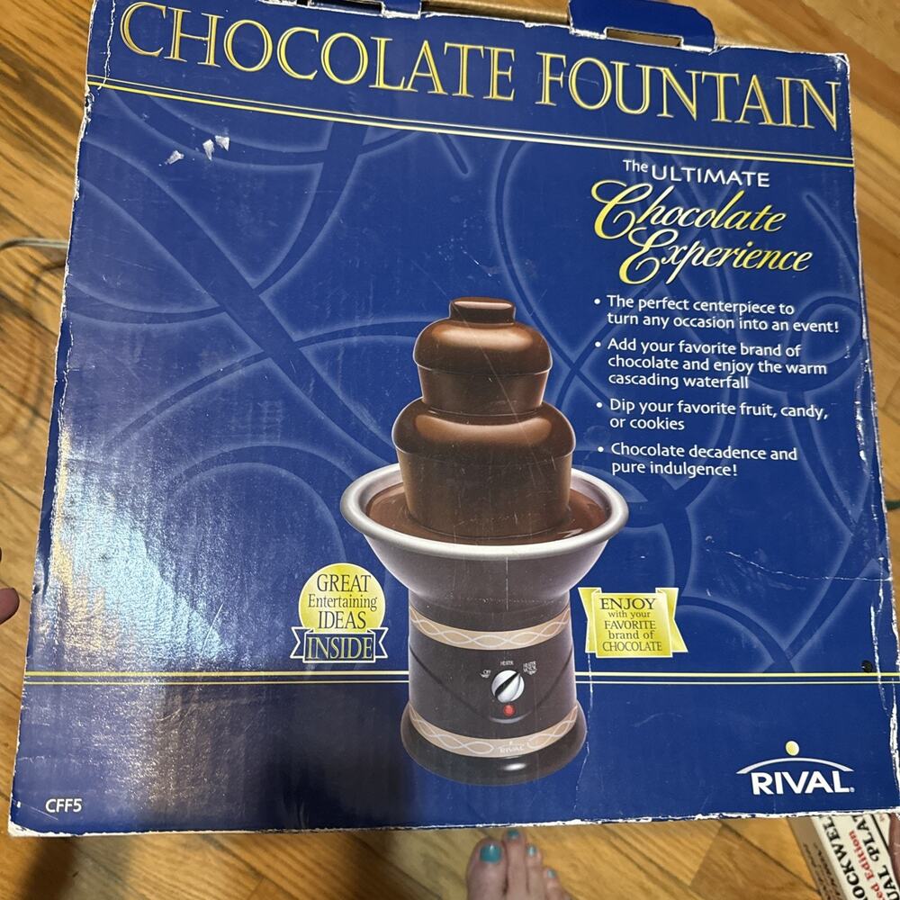 Rival CFF5-CHP Chocolate Fountain 3-Tier With Original Box - Picture 4 of 5